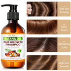 Batana Oil Hair Shampoo,Pure Plant Extracts Cleansing and Nourishing Scalp Shampoo,Daily Hair Cleaning & Care,Unisex,10.1 Fl.Oz