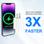 2Pack 20W Type C Charger Block with 6Ft USB C to L Cable, PD Fast Charger Compatible with Iphone, Ipad, Ipod