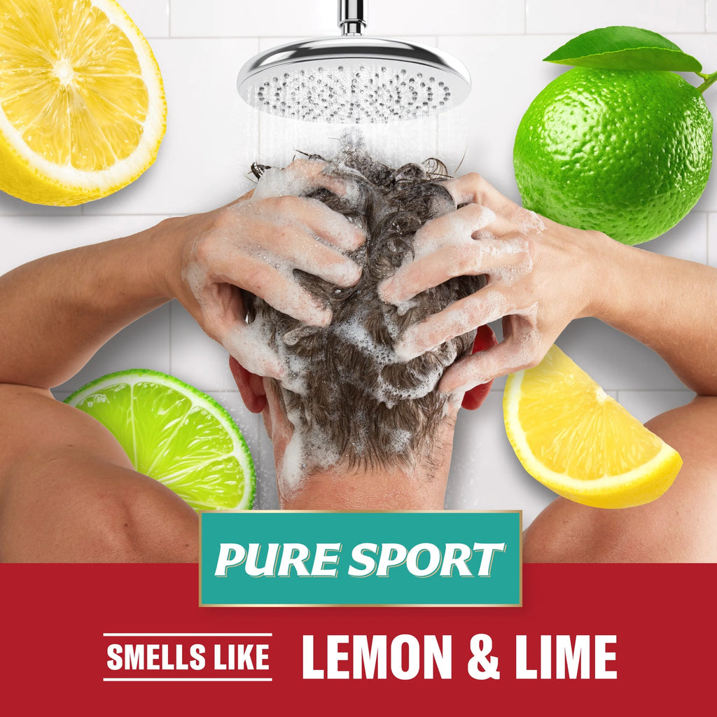 Old Spice Pure Sport 2In1 Mens Shampoo and Conditioner, 13.5 Fl Oz