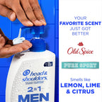 Head & Shoulders Men'S 2 in 1 Dandruff Shampoo and Conditioner, Old Spice Pure Sport, 28.2 Fl Oz
