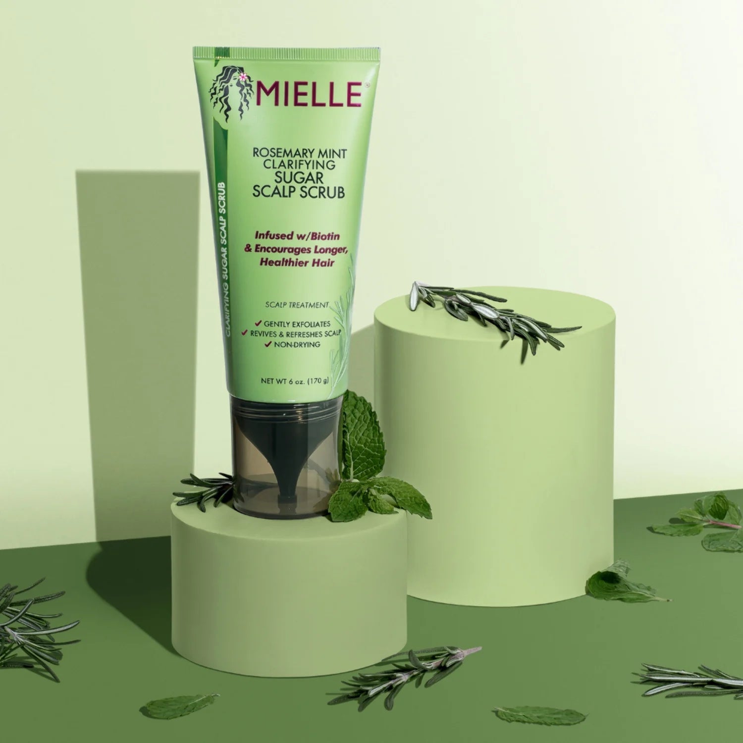 Mielle Rosemary Mint Clarifying Sugar Scalp Scrub 6 Oz