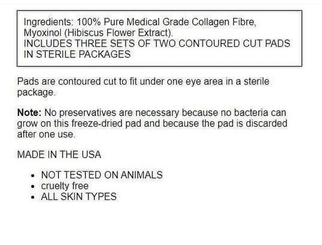Collagen-Fibre Eye Pads 6 Ct