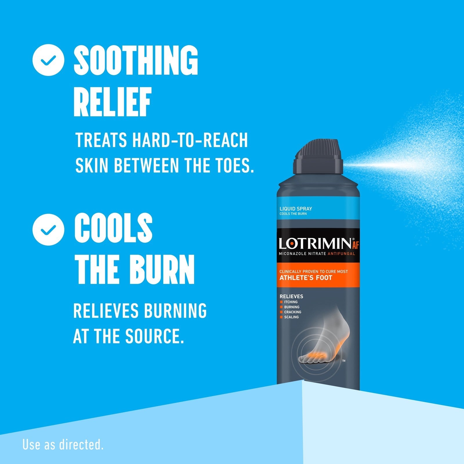 AF Athlete'S Foot Liquid Spray, 4.6 Ounce Spray Can