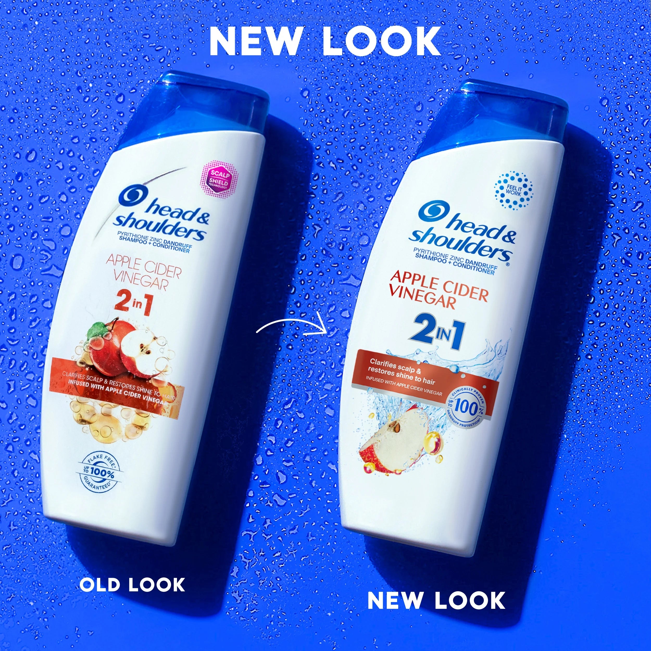 Head and Shoulders 2 in 1 Dandruff Shampoo and Conditioner, Apple Cider Vinegar, 12.5 Oz