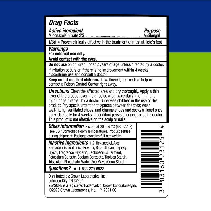 (2 Pack) Antifungal Athlete'S Foot Powder, 2.5Oz, 1 Count