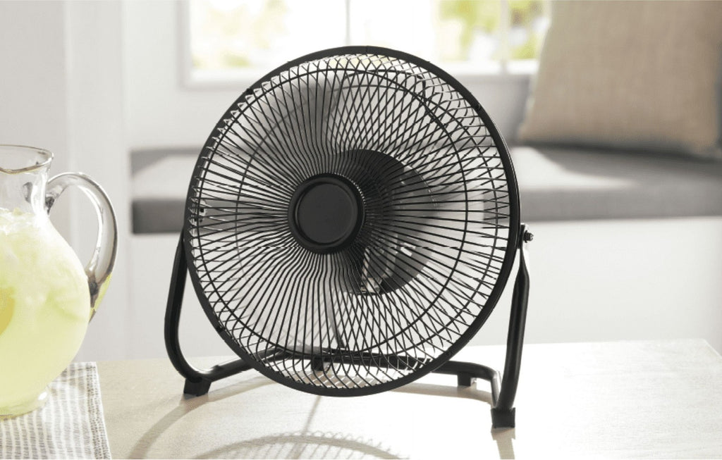 9" 3-Speed High Velocity Wall Mountable Black New Floor Fan