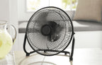 9" 3-Speed High Velocity Wall Mountable Black New Floor Fan