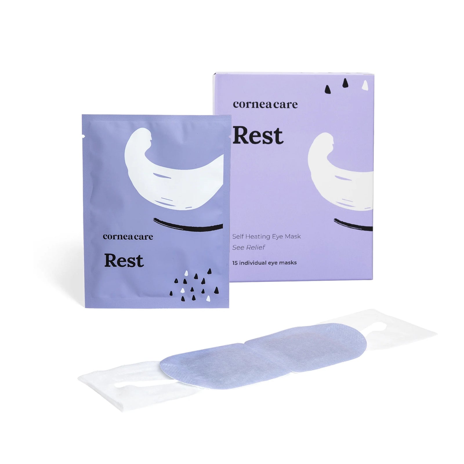 Cornea Care Preservative, Paraben & Fragrance Free Heated Eye Mask for Dry Eye