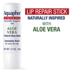 Aquaphor Naturally Inspired Lip Repair Stick for Very Dry Lips, Lip Balm with Aloe Vera, 0.17 Oz