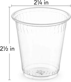 3 Oz Clear Disposable Cups Plastic Cups for Party, 100-Pack
