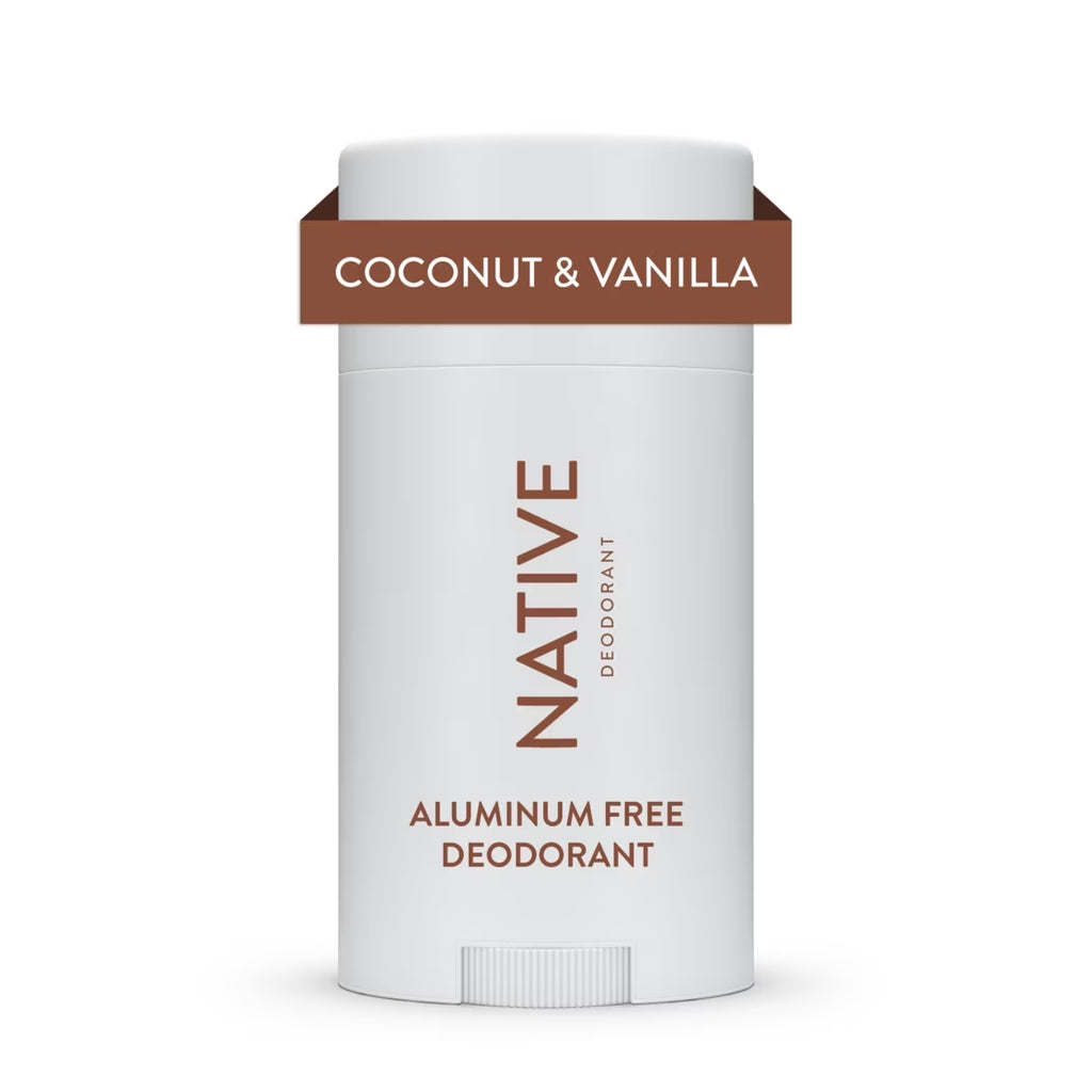 Native Deodorant, Aluminum Free, Coconut & Vanilla, Deodorant for Women and Men, 2.65 Oz