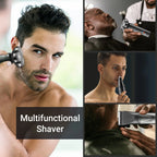 Electric Shaver for Men, Cordless 3-In-1 Beard Trimmer, Nose Hair Razor ,Waterpr