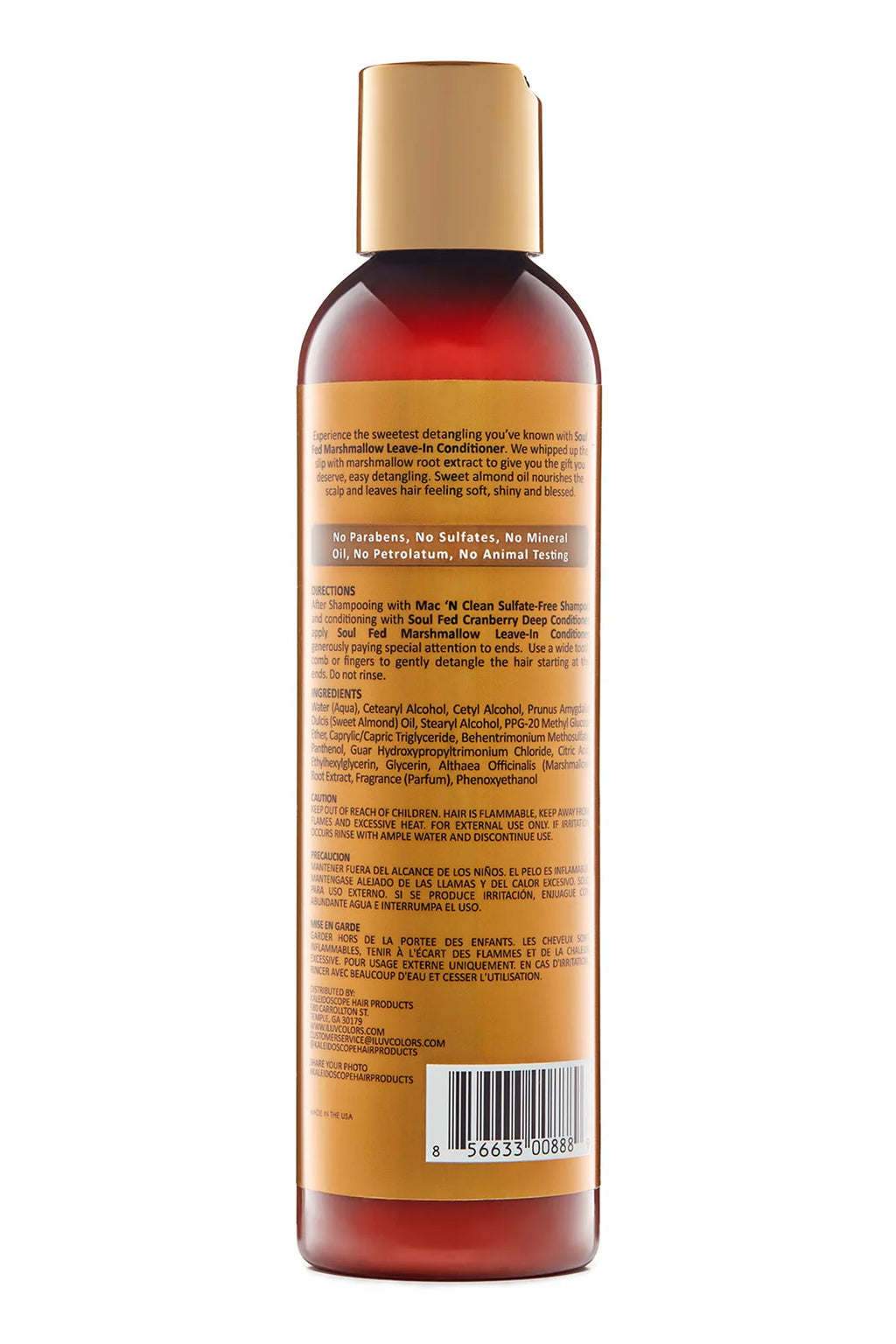Kaleidoscope Soulfed Marshmellow Leave-In Conditioner, 8 Oz., All Hair Type, Moisturizing