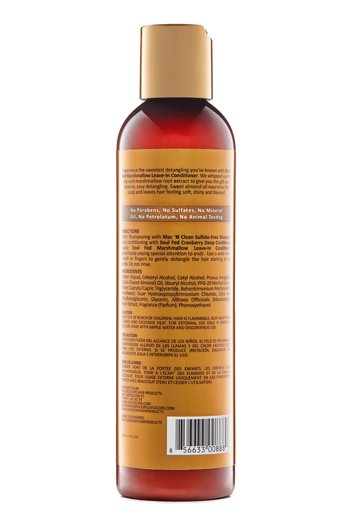Kaleidoscope Soulfed Marshmellow Leave-In Conditioner, 8 Oz., All Hair Type, Moisturizing