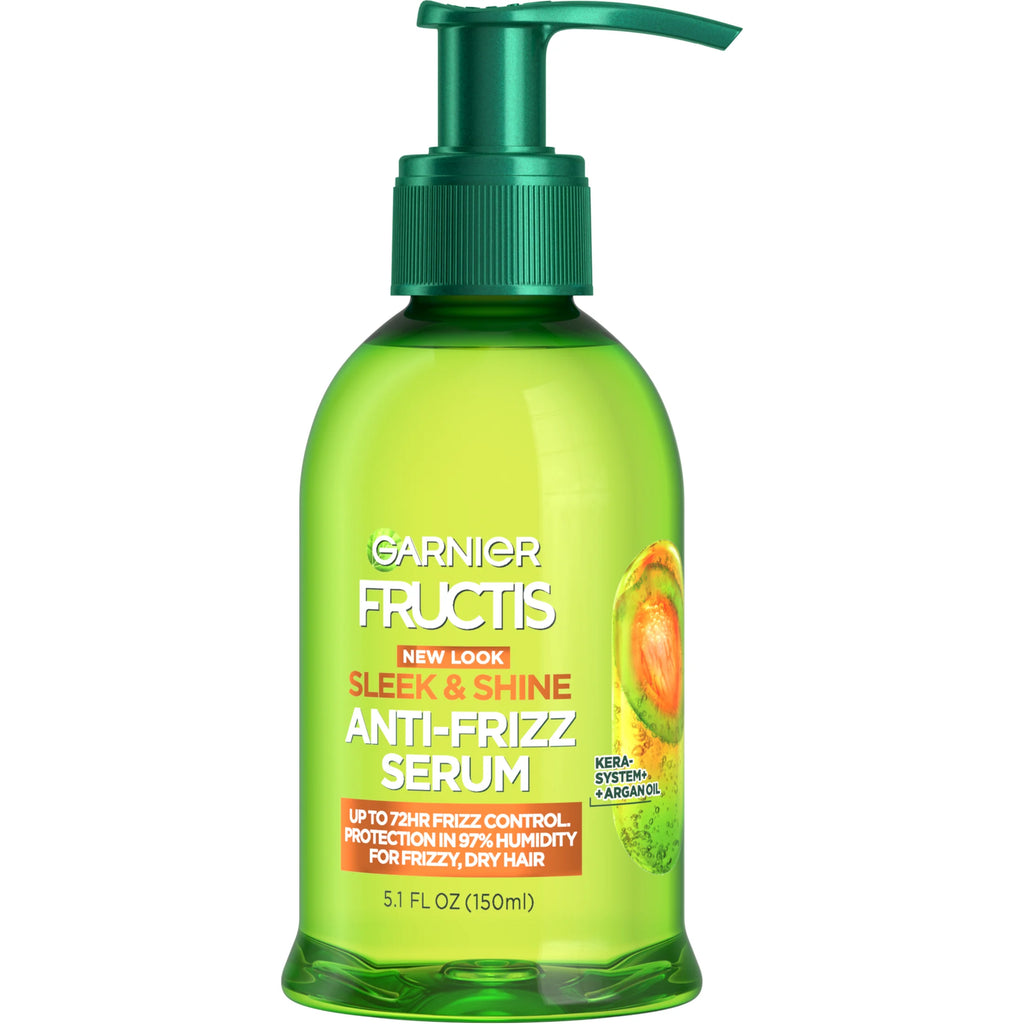 Fructis Frizz Control Hair Serum with Kera System Argan Oil, All Hair Types, 5.1