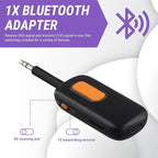 Bluetooth 5.4 Audio Transmitter and Receiver 2 in 1 Bluetooth Wireless 3.5Mm Aux