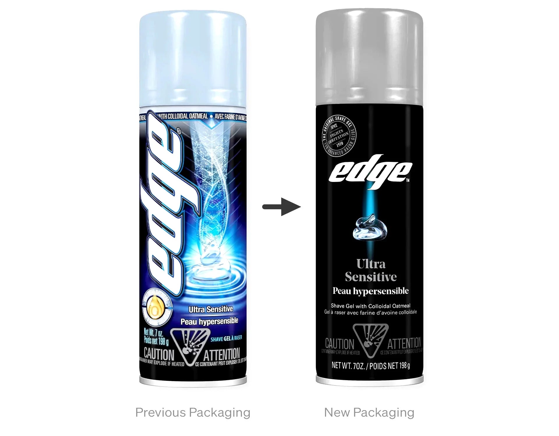 3 Pack - Edge Shave Gel, Fragrance Free, Ultra Sensitive 7 Oz
