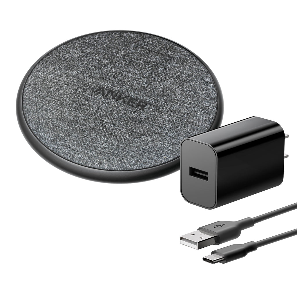 Anker Wireless Charging Pad (10W) with Cable and Charger