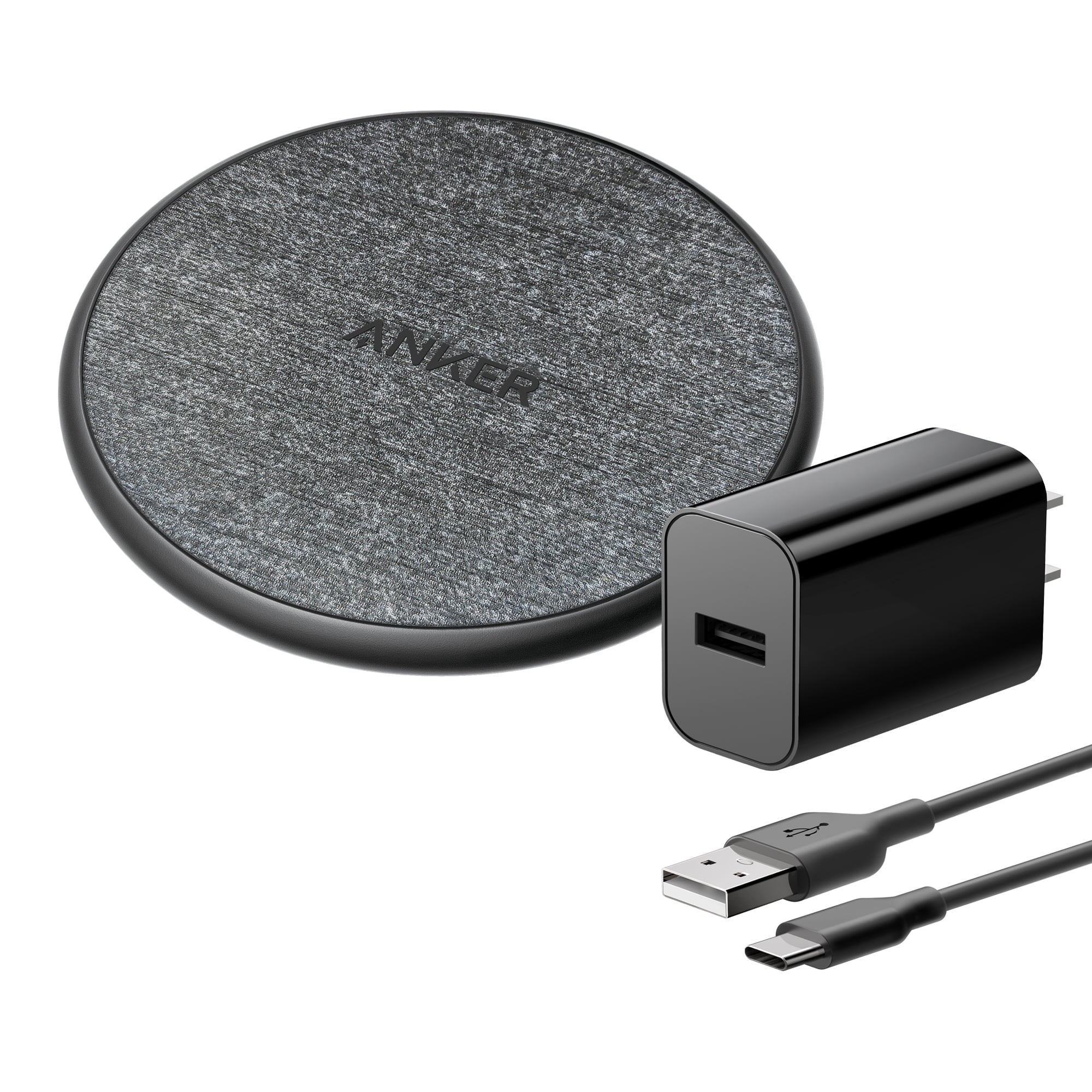 Anker Wireless Charging Pad (10W) with Cable and Charger