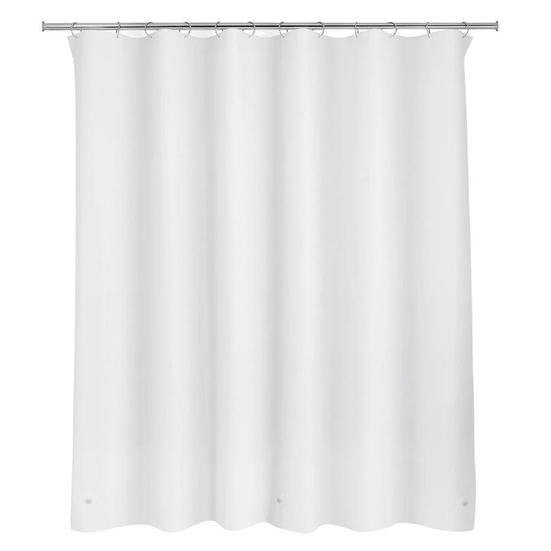 (2 Pack) Light Weight PEVA Shower Curtain Liner, White