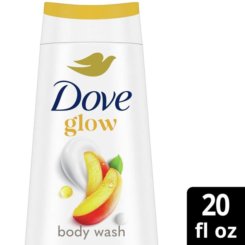 Glowing Gentle Body Wash for Women Mango & Almond Butter, 20 Oz