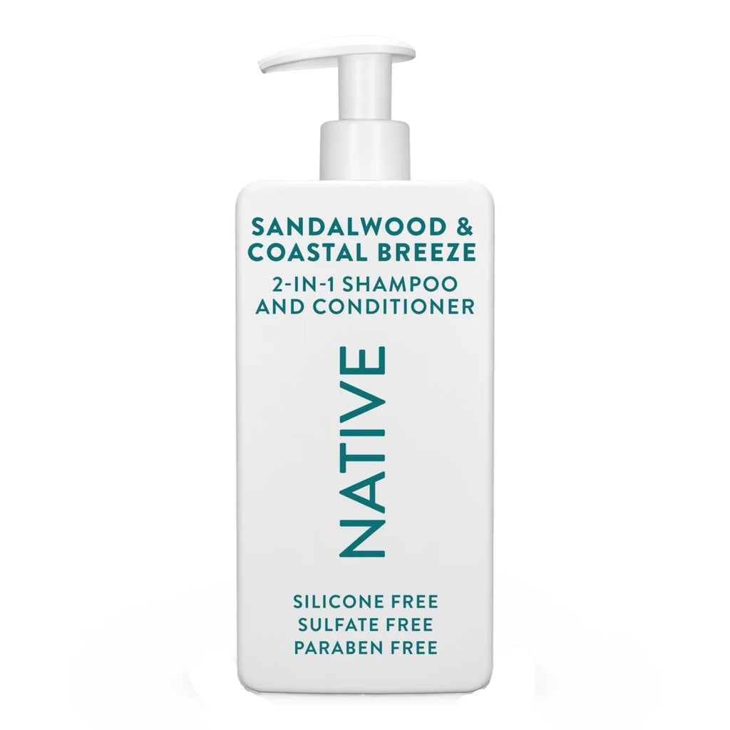 Native Limited Edition Sandalwood & Coastal Breeze 2-In-1 Shampoo & Conditioner 16.5 Oz