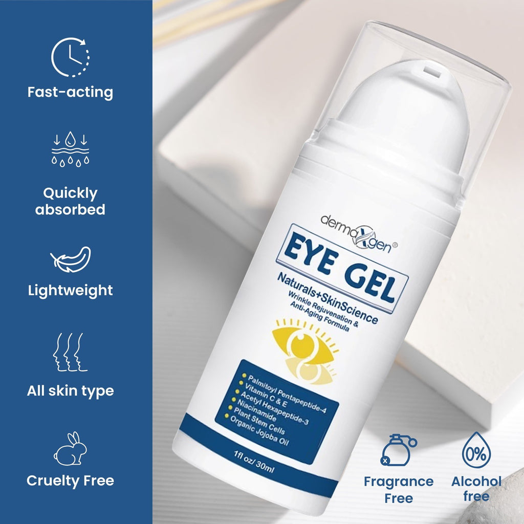 Eye Gel + Plant Stem Cells + Matrixyl 3000 + EYE BAG REMOVER, Arginine for Under