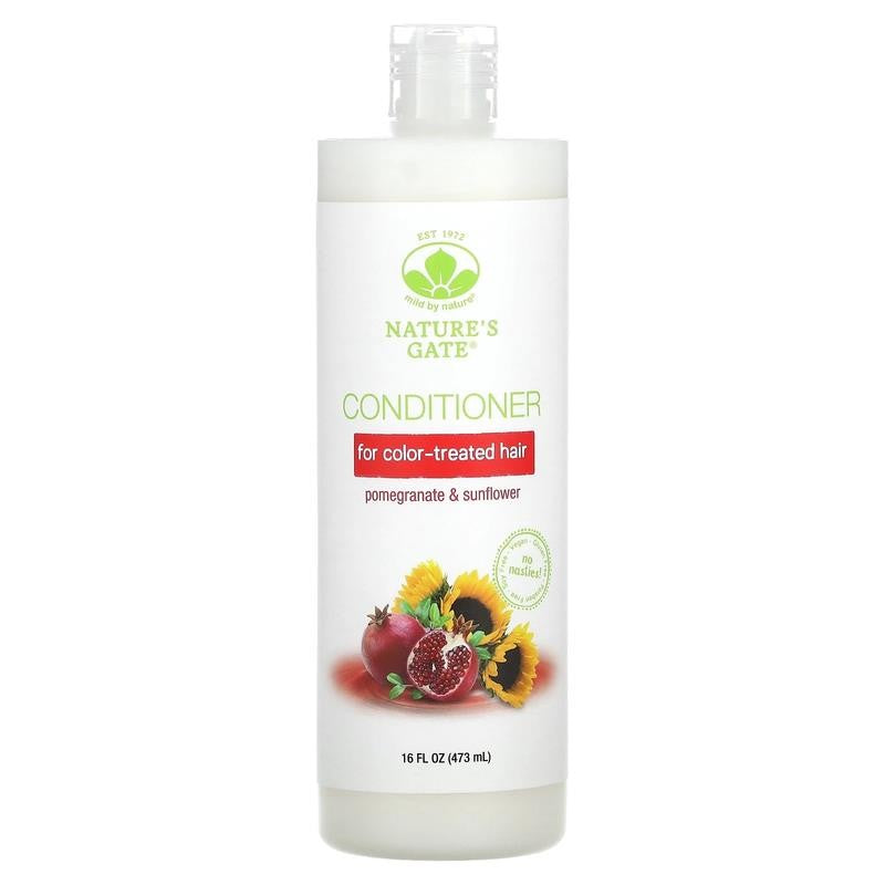 (Nature'S Gate), Pomegranate & Sunflower Conditioner for Color-Treated Hair, 16