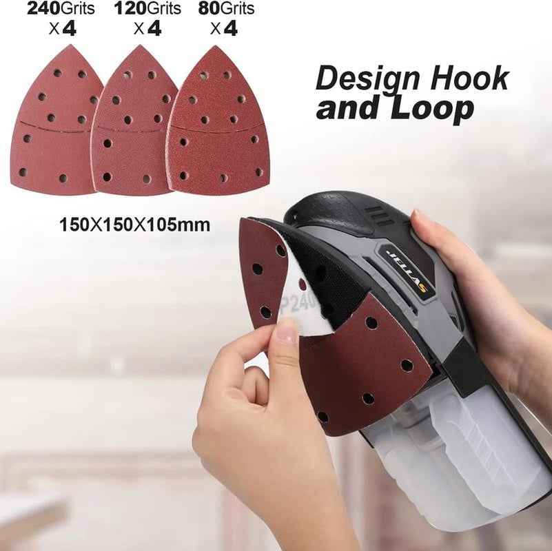 Electric Detail Sander, 220W Compact Sander Machine for Wood, 13,000 RPM Sanders