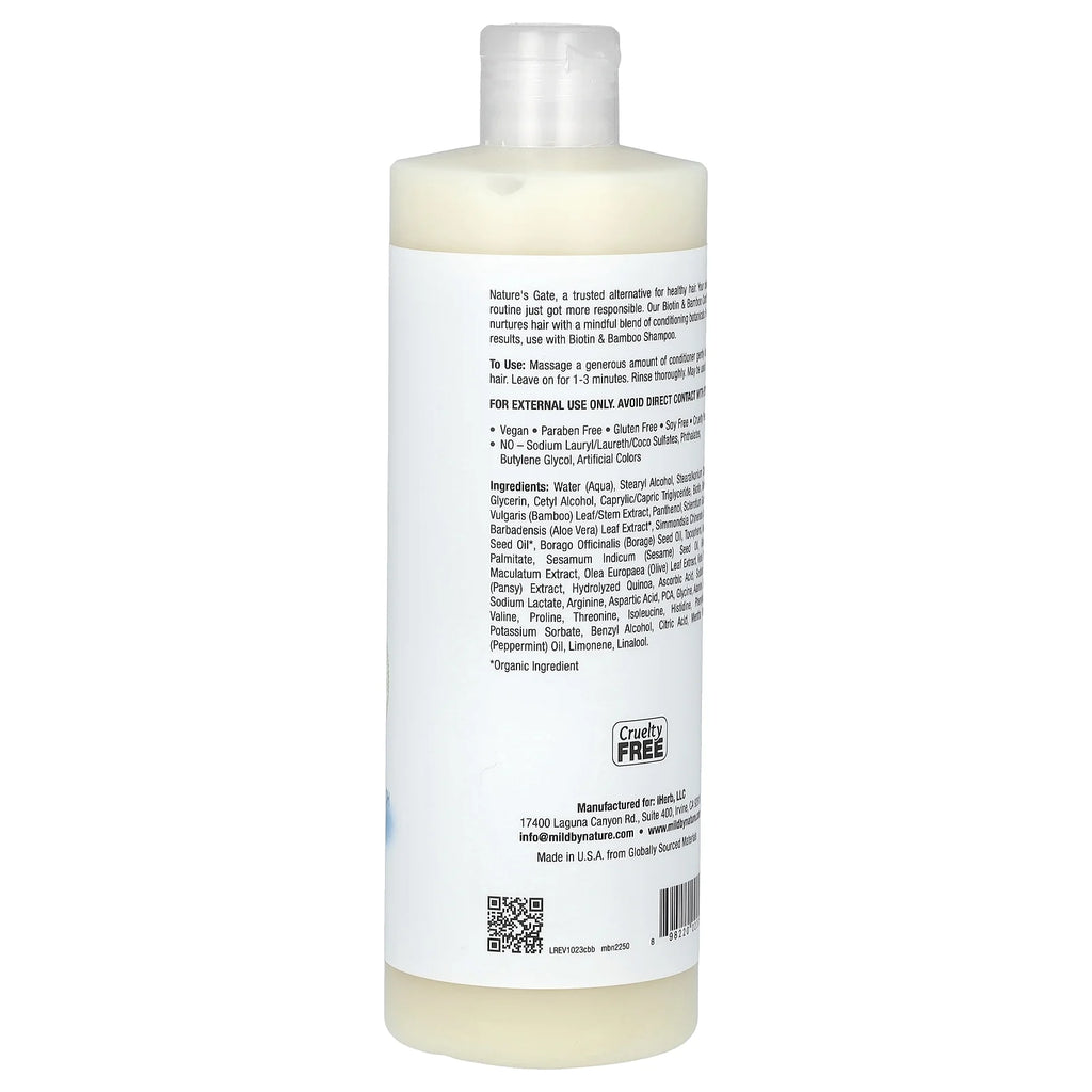 (Nature'S Gate), Biotin & Bamboo Conditioner for Thin Hair, 16 Fl Oz (473 Ml)