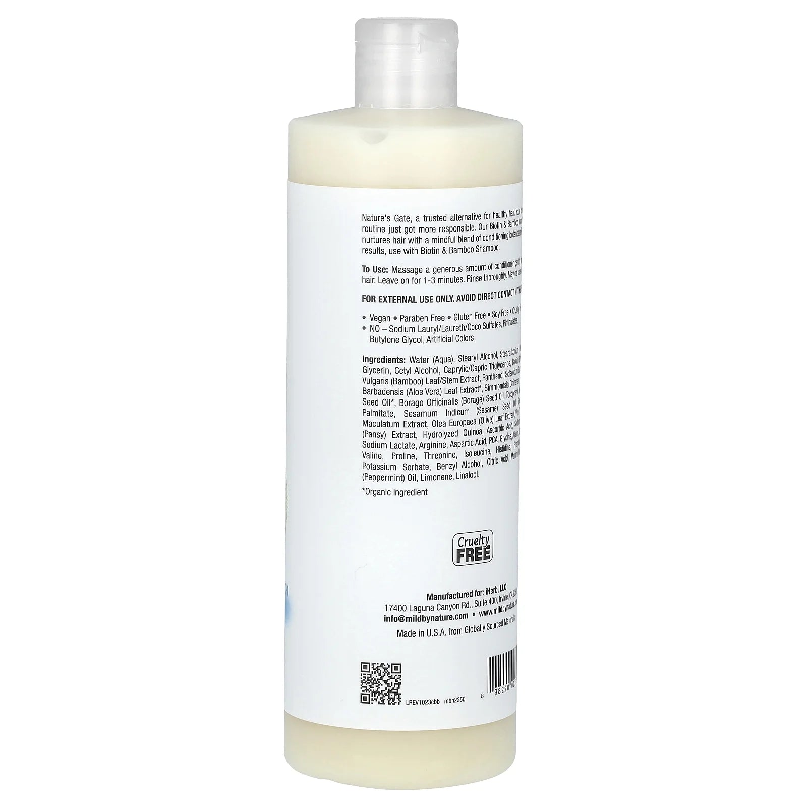 (Nature'S Gate), Biotin & Bamboo Conditioner for Thin Hair, 16 Fl Oz (473 Ml)