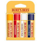 100% Natural Origin Moisturizing Lip Balm with Beeswax, Variety Pack, 4 Tubes