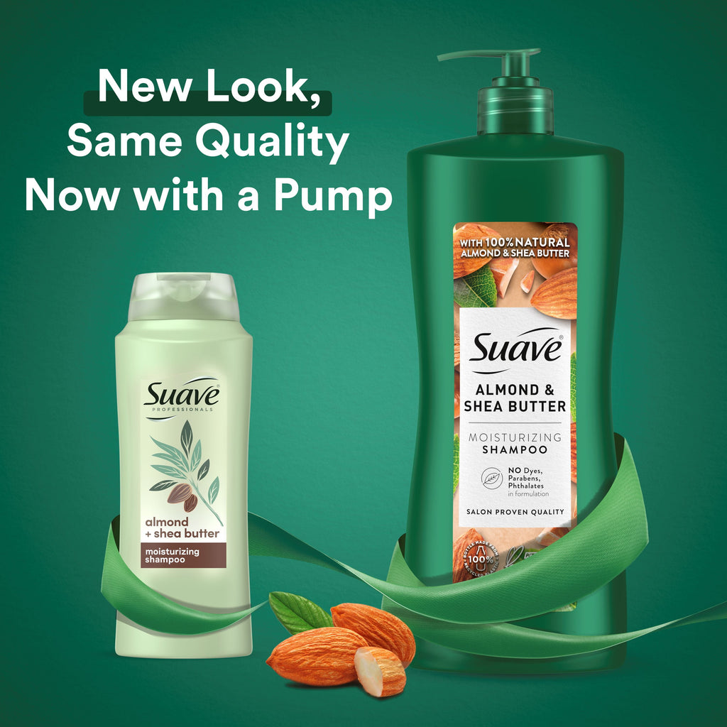 Suave Professionals Moisturizing Shampoo and Conditioner Set, Almond & Shea Butter, 28 Fl Oz, 2 Pack