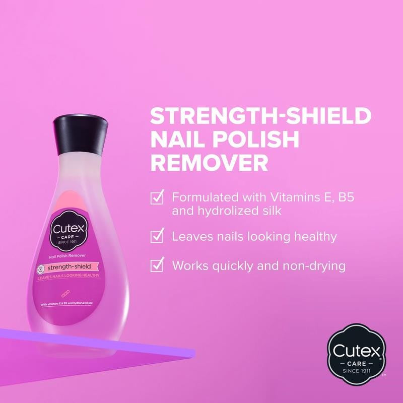 Care Strength Shield Liquid Nail Polish Remover with Vitamin E and B5, 6.7 Fl Oz