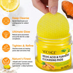 50 Pads Kojic Acid & Turmeric Cleansing Pads-Cleanses Pores, Exfoliates, Removes Dirt and Makeup, Facial Cleansing Pads for Women & Men