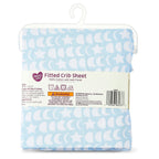 (2 Pack) Parent'S Choice 100% Cotton Infant Fitted Crib Sheet, Blue Moon Phases