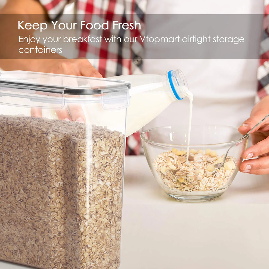 Cereal Storage Container Set of 4, Airtight Food Storage Containers, 135.2 Fl O