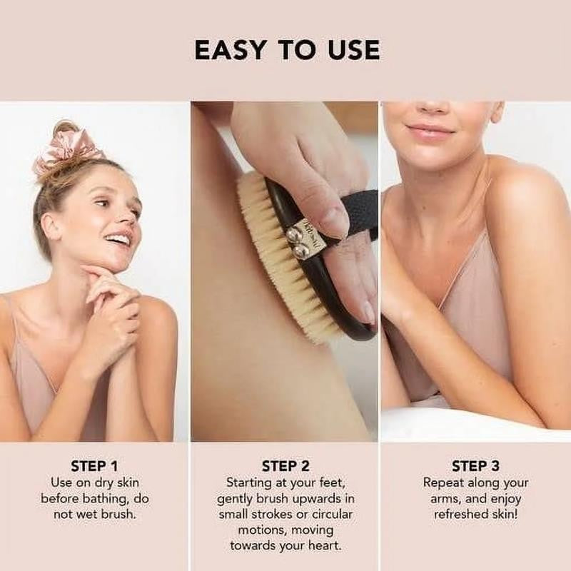 Exfoliating Soft Bristle Dry Brush - 1 Piece