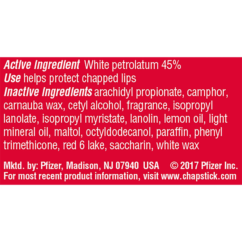 Classic Strawberry Lip Balm - 0.15 Oz, 1 Refill Pack of 12 Sticks