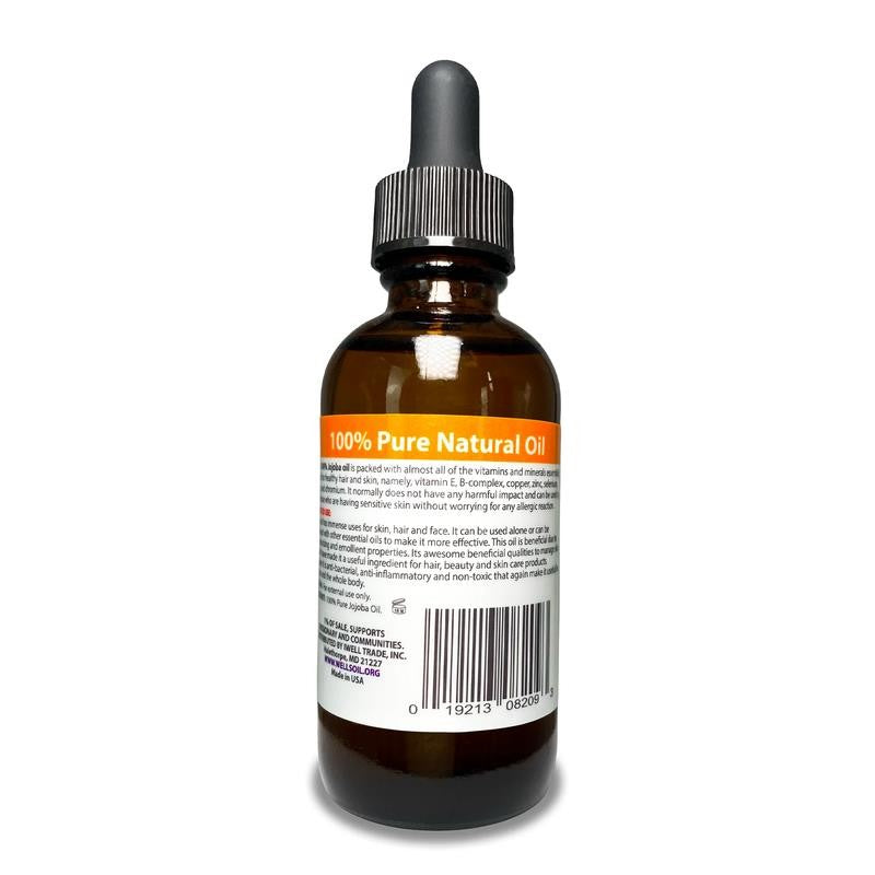 100% Pure Natural Carrier Oil 2Oz Jojoba