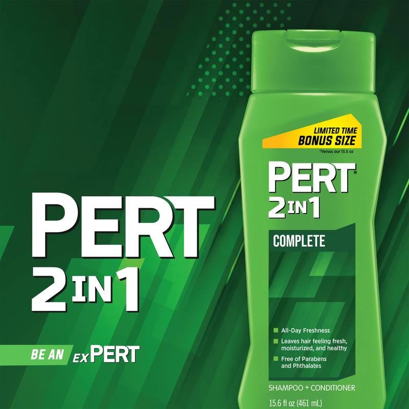 2-In-1 Complete Clean Shampoo & Conditioner, for All Hair Types, 15.6 Fl Oz