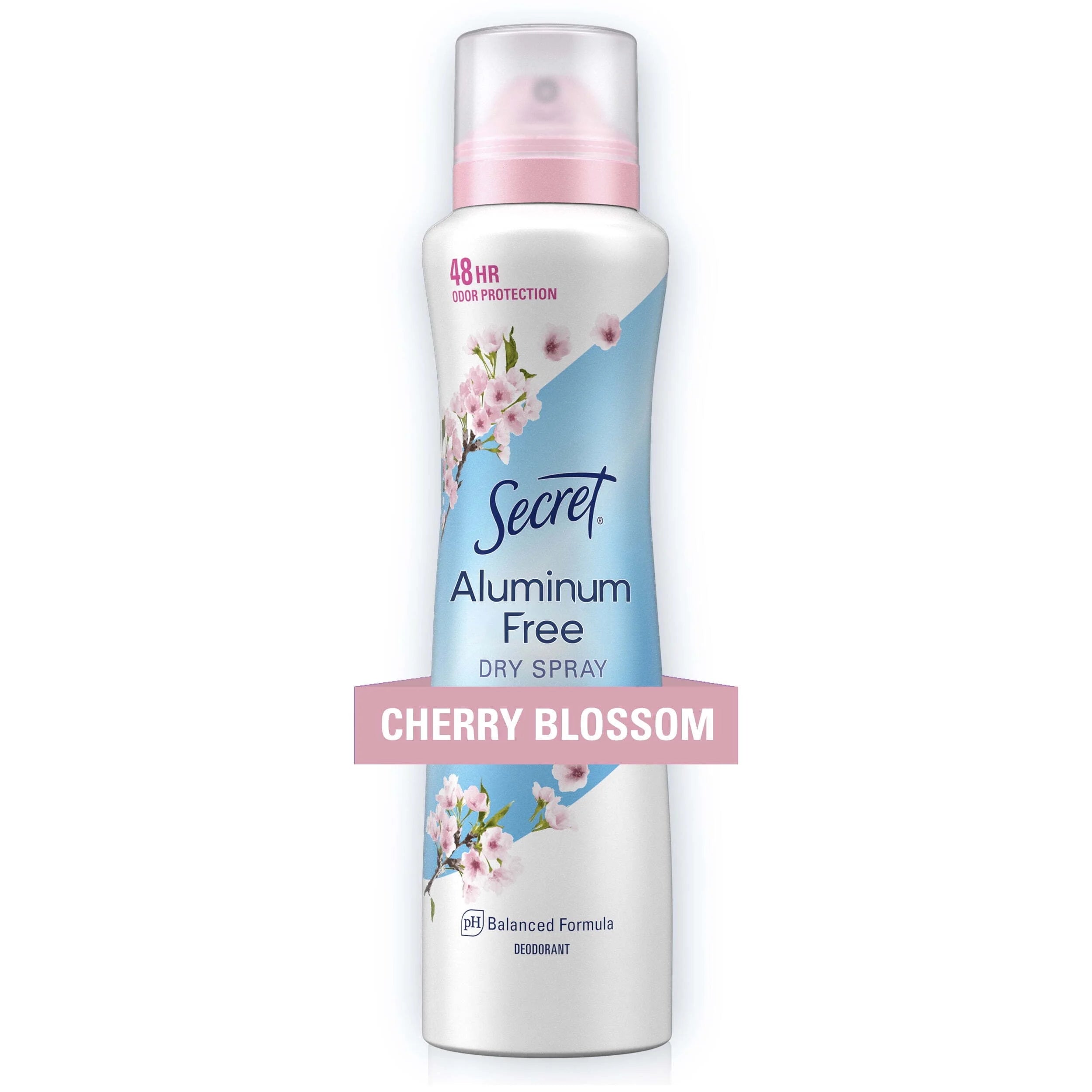 Aluminum Free Dry Spray Deodorant, Cherry Blossom, 4.1 Oz