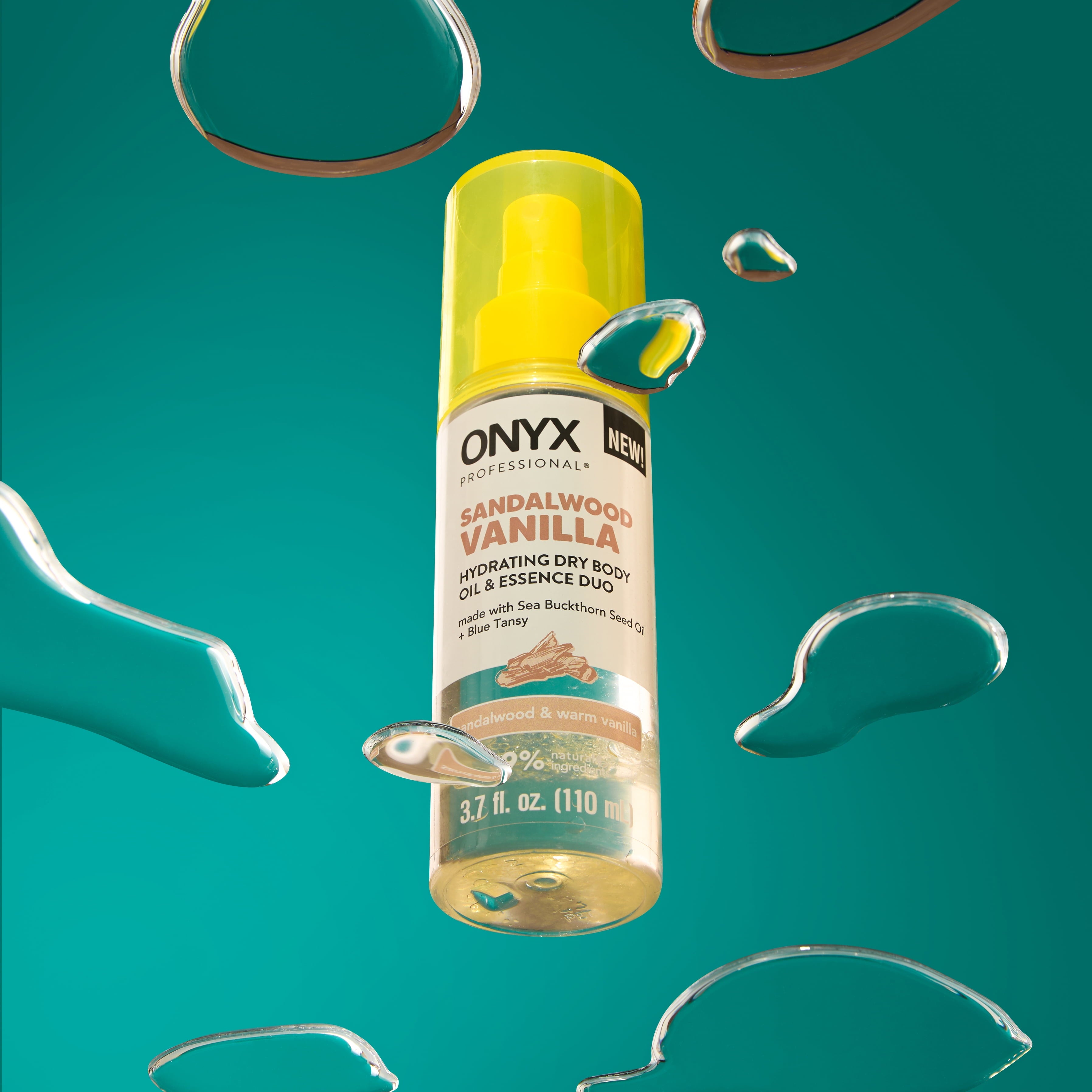 ONYX Professional Hydrating Dry Body Oil & Essence Duo, Sandalwood Vanilla, 3.7 Fl Oz