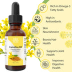 Camelina Oil – 0.5 Oz | – Omega-Rich & Fast Absorbing