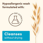 Baby Daily Moisture Bath Body Wash & Shampoo, Liquid Soap, Oat Extract, 18 Fl Oz