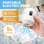 10 Combo Vacuum Storage Bags with Electric Pump, Reusable Travel Vacuum Storage