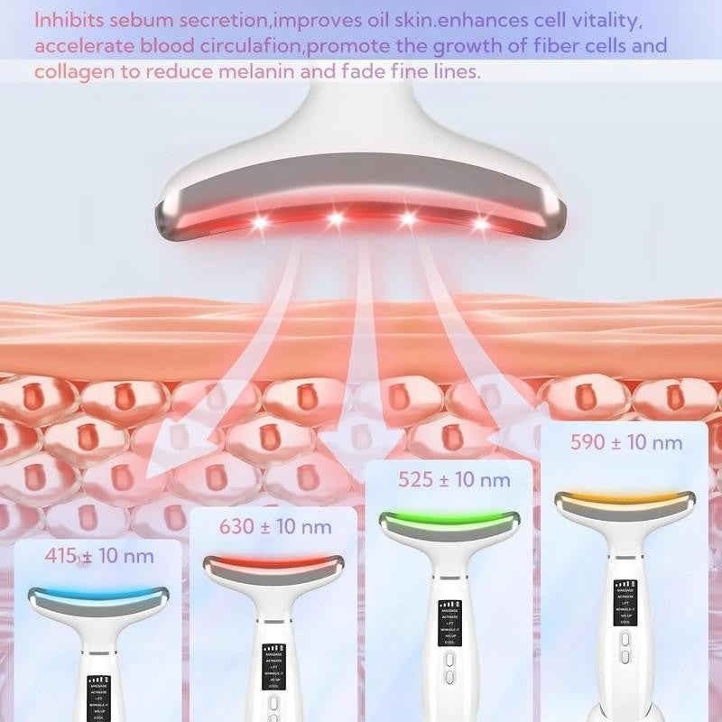 Facial and Neck Beauty Device, Skin Care Face Massager, Multifunctiona