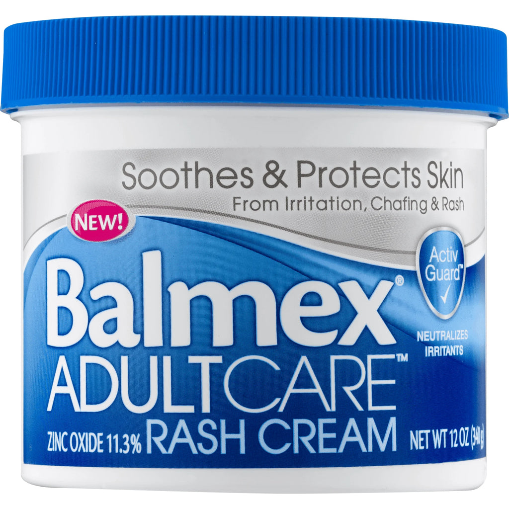 Balmex Adult Care Cream Soothes and Protects Skin from Irritation, Chaffing, and Rash, 12 Oz, Tub