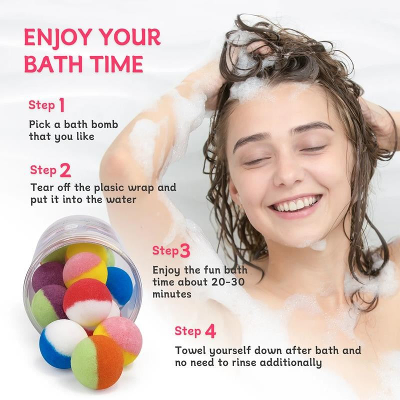 Bath Bombs Gift Set, 15PCS Handmade Bath Bombs for Women, 100% Natural Spa Exper