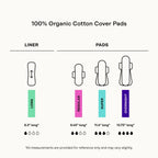100% Organic Cotton Cover Calming Herbal Infusion Regular Pads, 20 Count